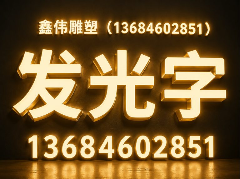 方正县发光字展示图